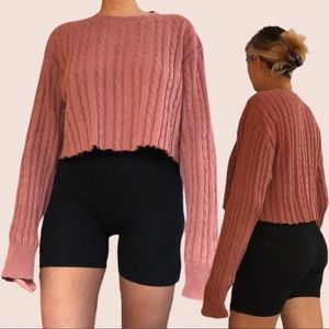 Cropped J Crew sweater